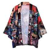 Japanese Lion and Snake 3/4 Sleeve Kimono
